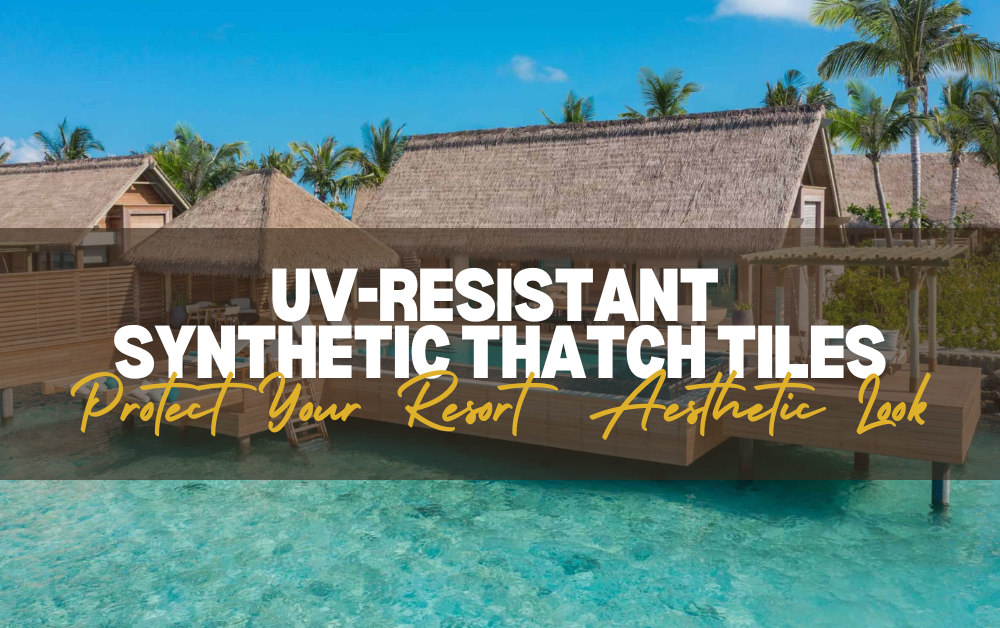 UV-Resistant Synthetic Thatch Tiles
