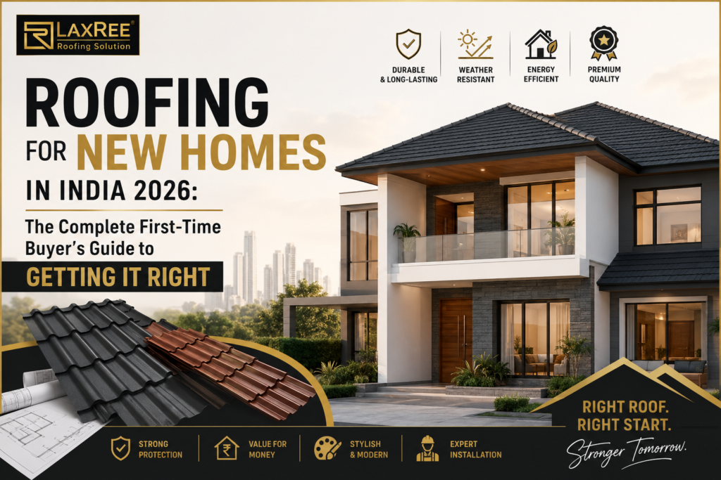 roofing for new homes India 2026 stone coated tiles new construction LaxRee